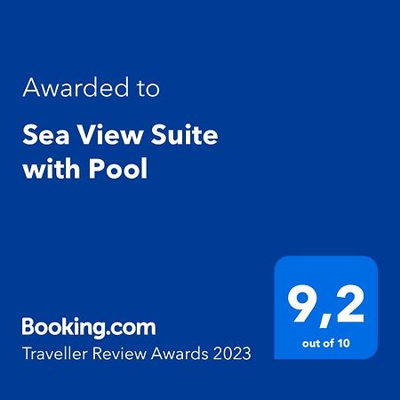 Sea View Suite With Pool Gaios Eksteriør bilde