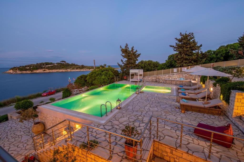 Sea View Suite With Pool Gaios Eksteriør bilde