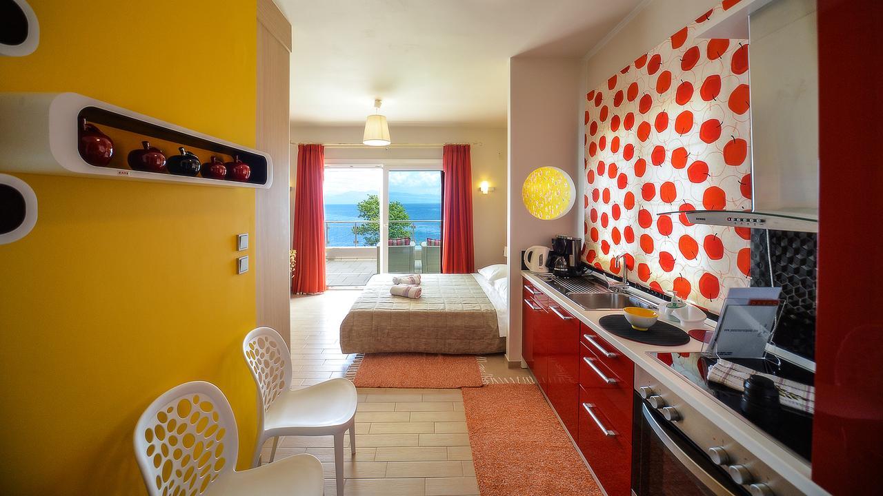 Sea View Suite With Pool Gaios Eksteriør bilde